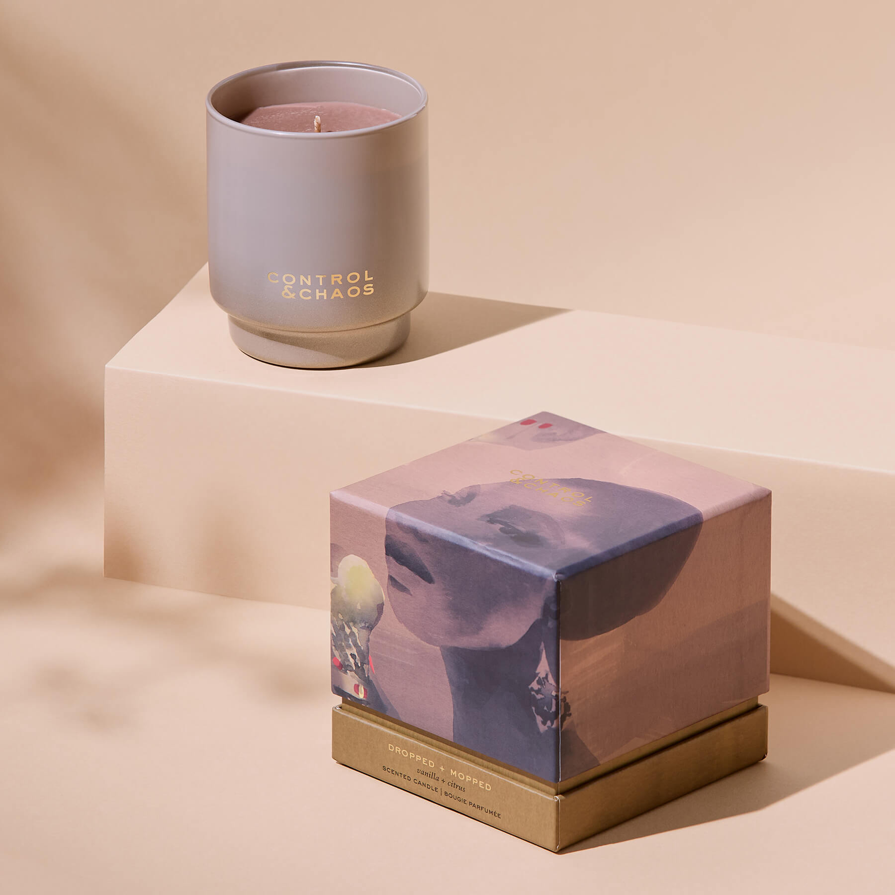 Vanilla + Citrus Candle | Dropped + Mopped